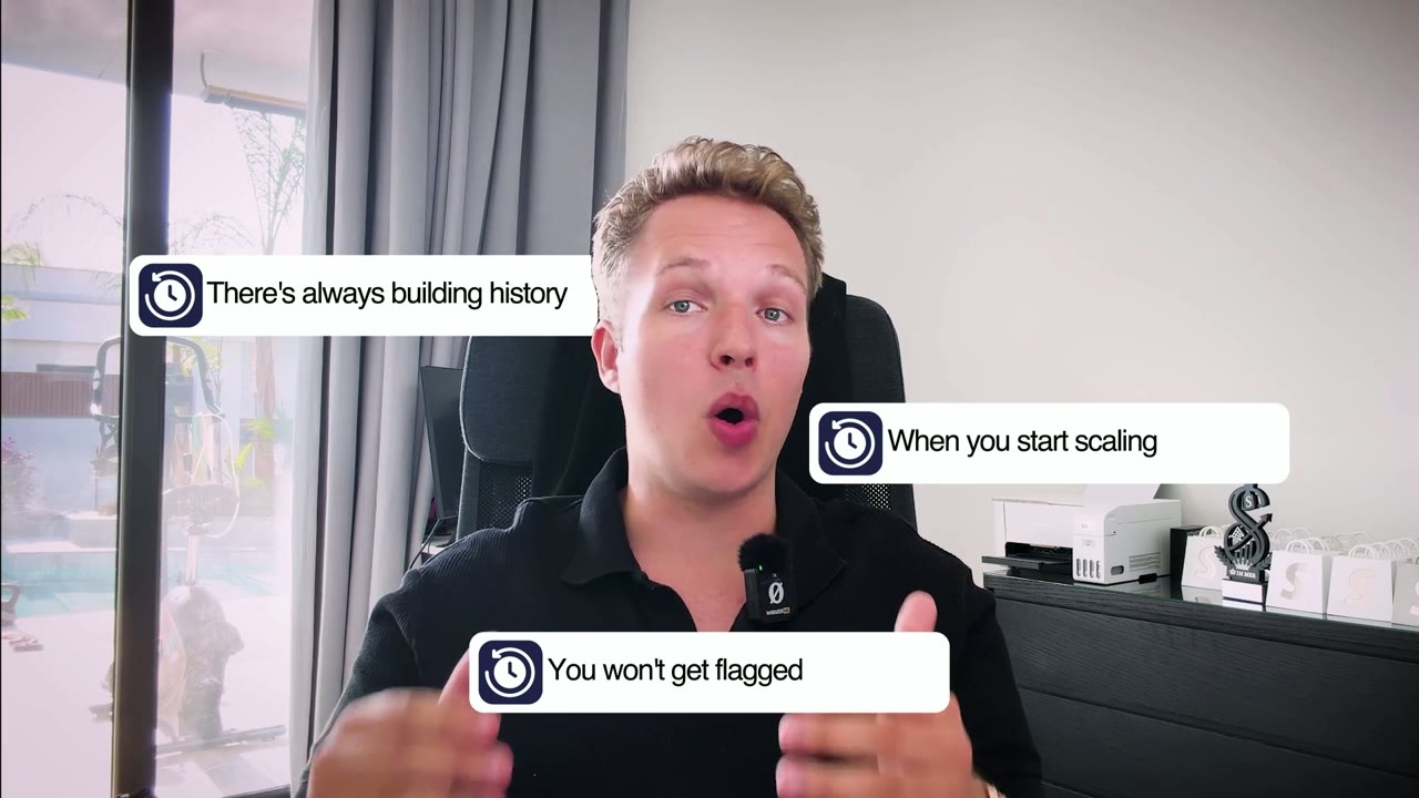 Rasmus in a frame from his client story video